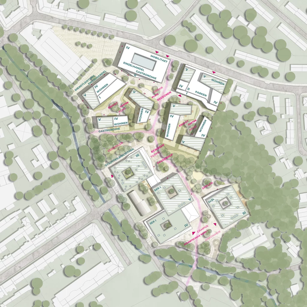 Gesamtschule Nord+ Lageplan