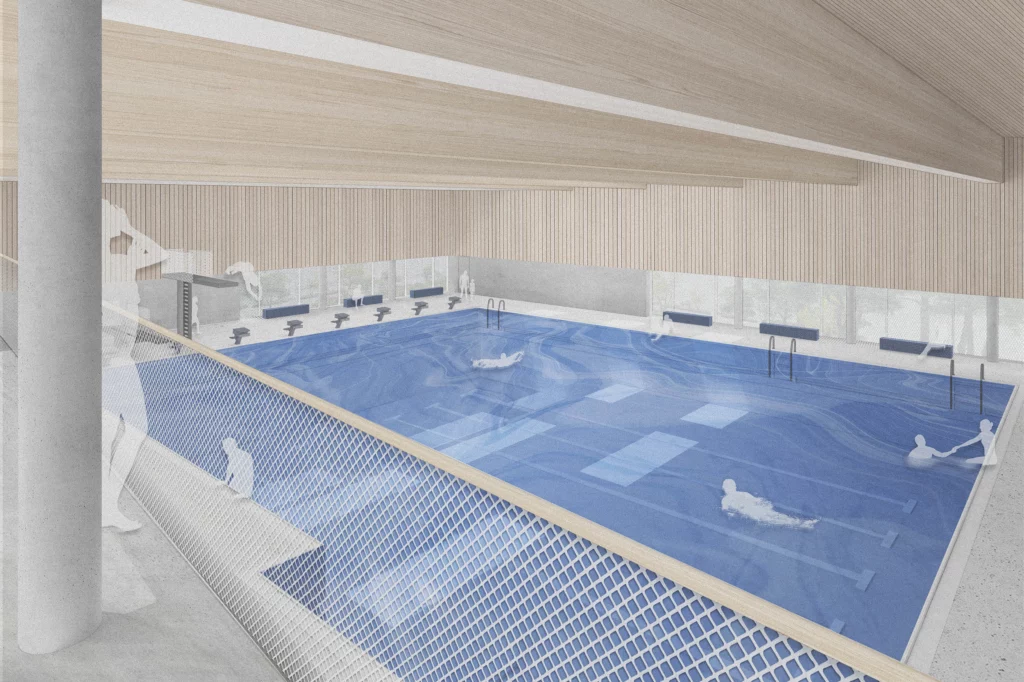 Sportzentrum Jahnstrasse Perspektive Schwimmerbecken