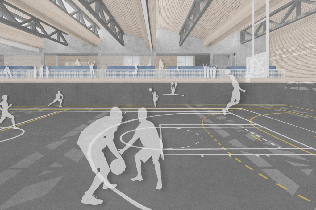 Sportzentrum Jahnstrasse Perspektive Sporthalle