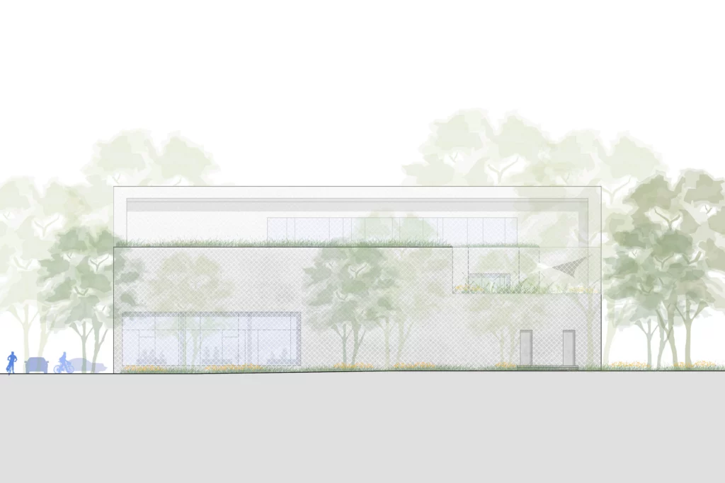 Sportzentrum Jahnstrasse Westansicht