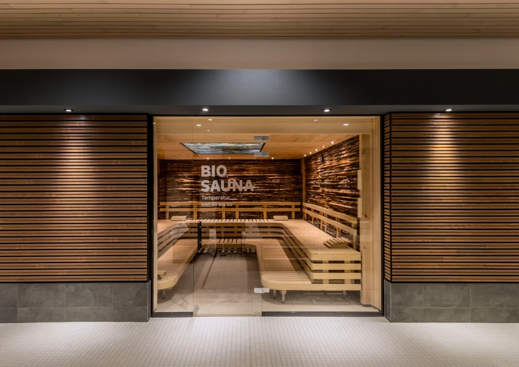 fresch Freising Innenaufnahme Detailaufnahme Kabine Bio-Sauna